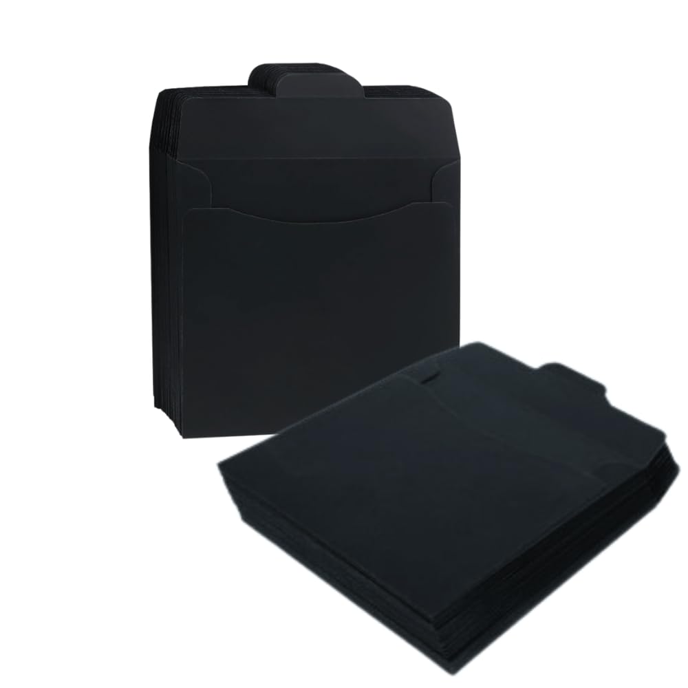 Amazon | CDケース クラフト紙 DVD 収納 ディスクスリーブ ケース